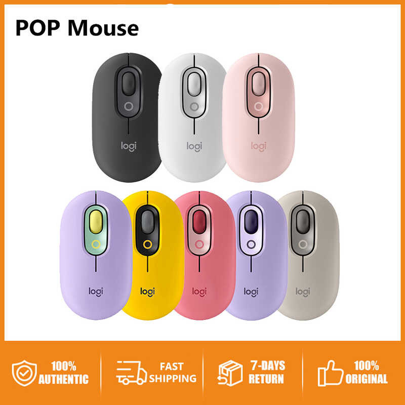Logitech Orihinal POP Mouse, Wireless Mouse Na May Customisable Emojis ...