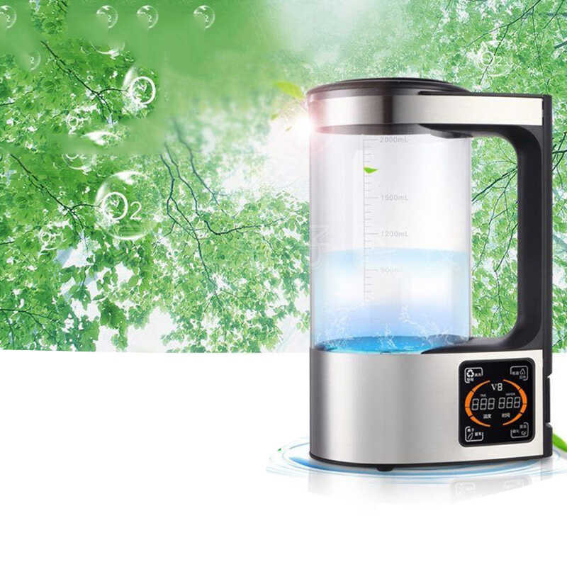 Water Ionizer Machine 2L Electric Hydrogen Rich Water Kettle Machine Water filter Drink Hydrogen Water Generator