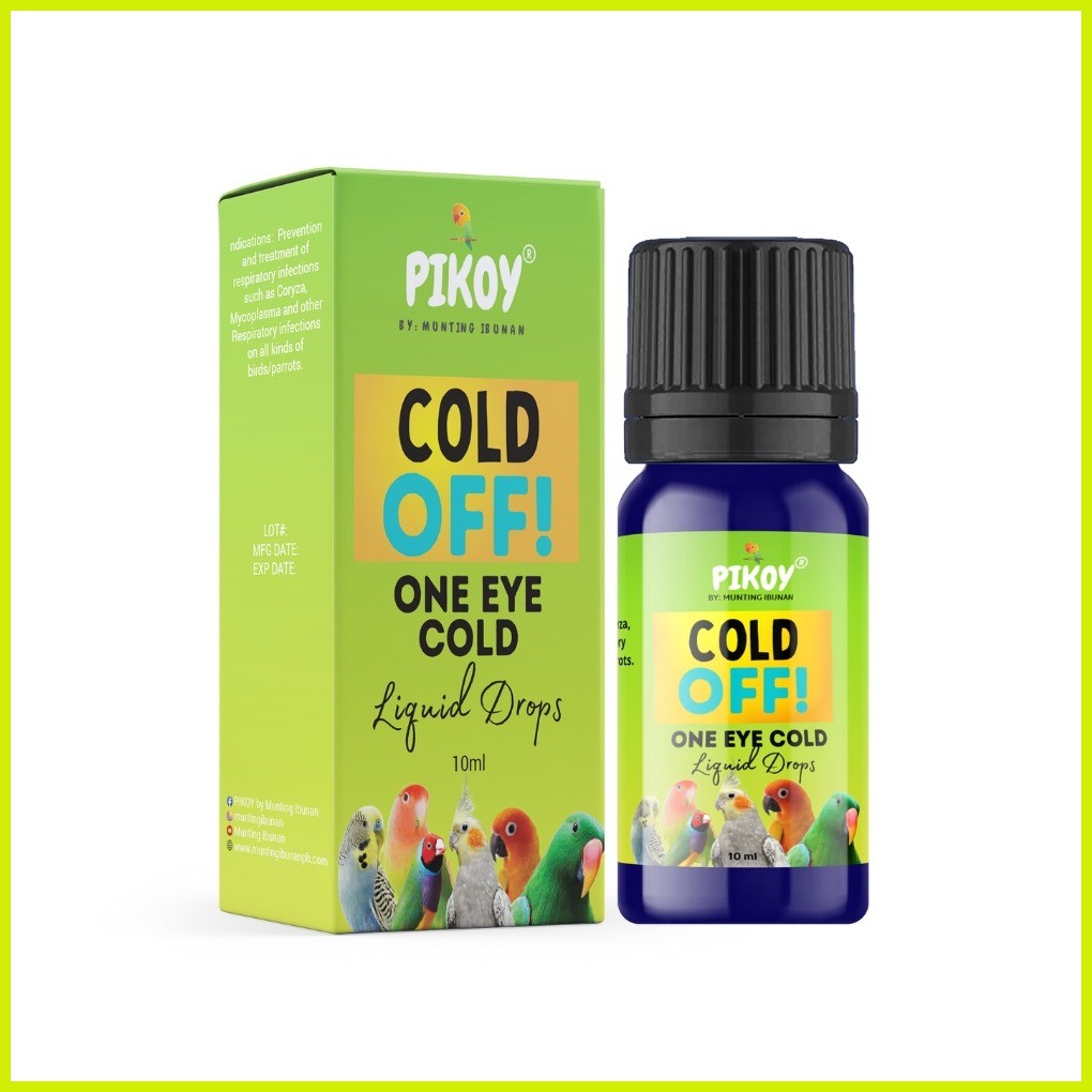 COLD OFF, One-Eye Cold Liquid Drops For Birds by PIKOY by Munting ...