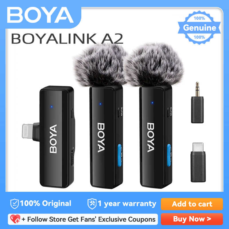 BOYA ☆ BOYAK A Wireless Lavalier Microphone For Iphone Ipad Android ...
