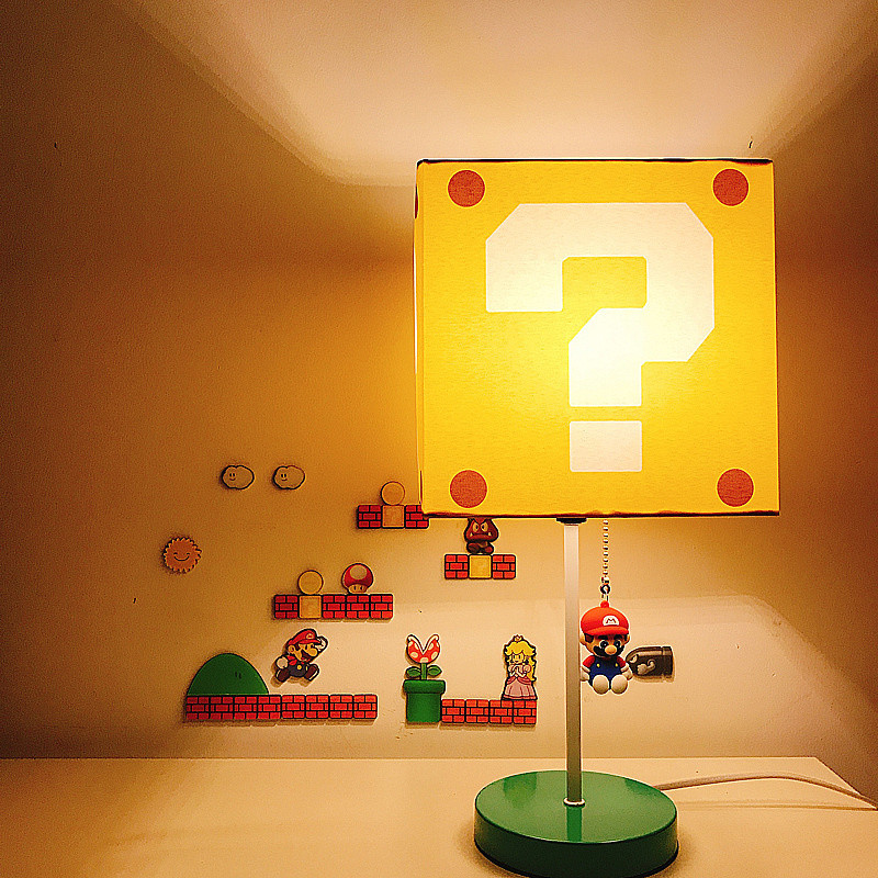 2A Anime Super Mario Table Night Light Creative Decorative Three Color ...