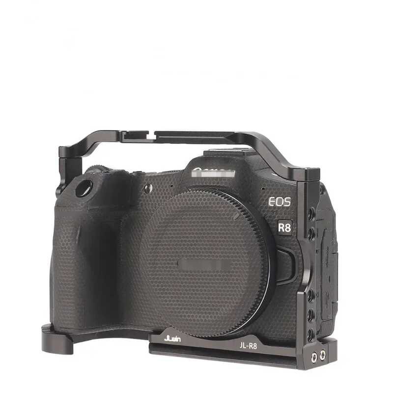 EOS R8 Kamerakäfig Aus Aluminium - CNC-gefräst Mit Cold Shoe Für Canon EOS R8 Rig