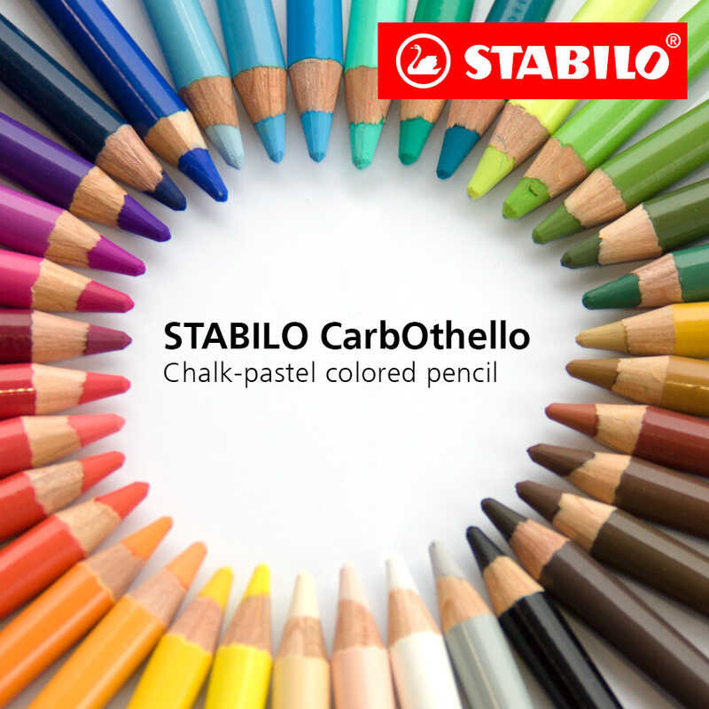 STABILO Carbothello Chalk Pastel Color Pencil Set In Metal Box For ...