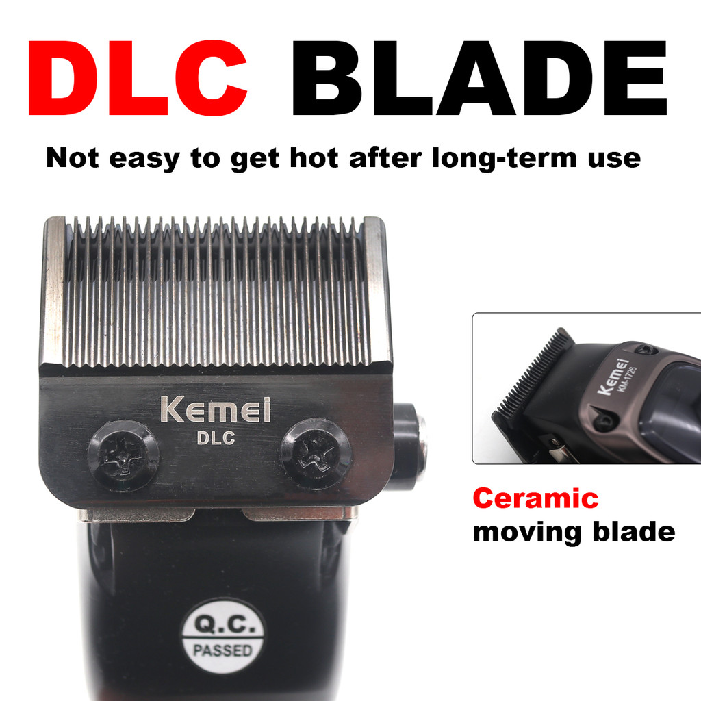 KEMEI 1726 Professional Hair Clipper with DLC Blade 12W 10000RPM ...