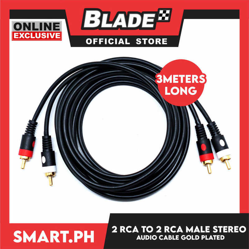 2 RCA To 2 RCA Male Stereo Audio Cable Gold Plated For Home Theater ...