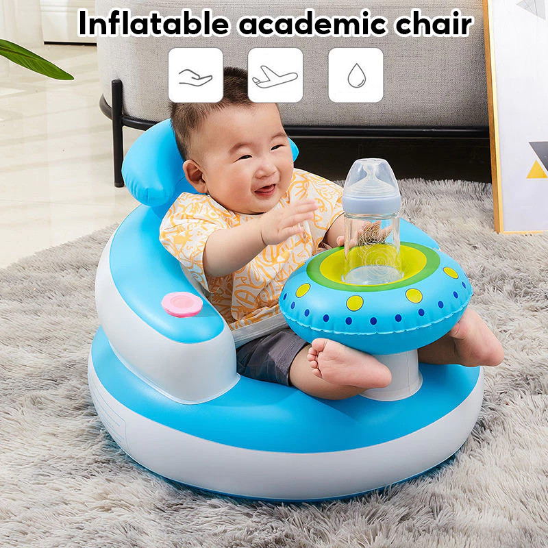 Inflatable Baby Sofa Seat With Air Pump Portable Air Sofa For Toddler ...
