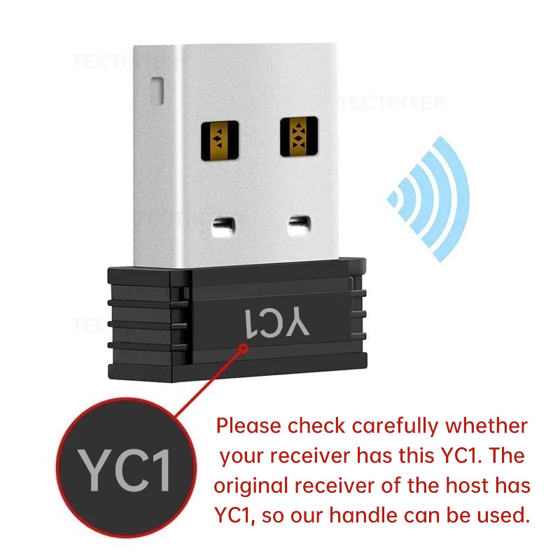 2-Pack 2.4GHz Wireless USB Gamepad Joystick No Delay Controller for PC ...
