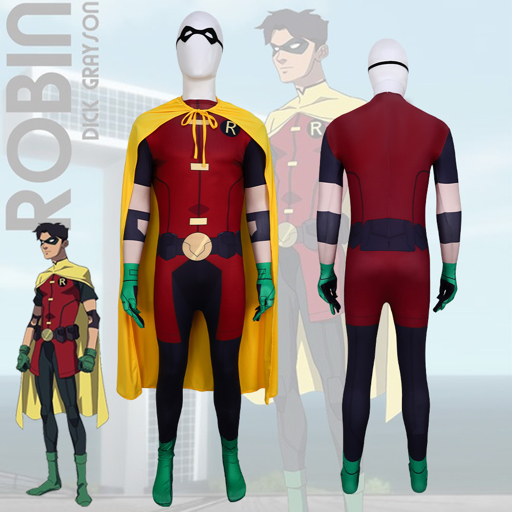 Halloween Teen Titans Robin Robin Cosplay Costume Batman Role Playing ...