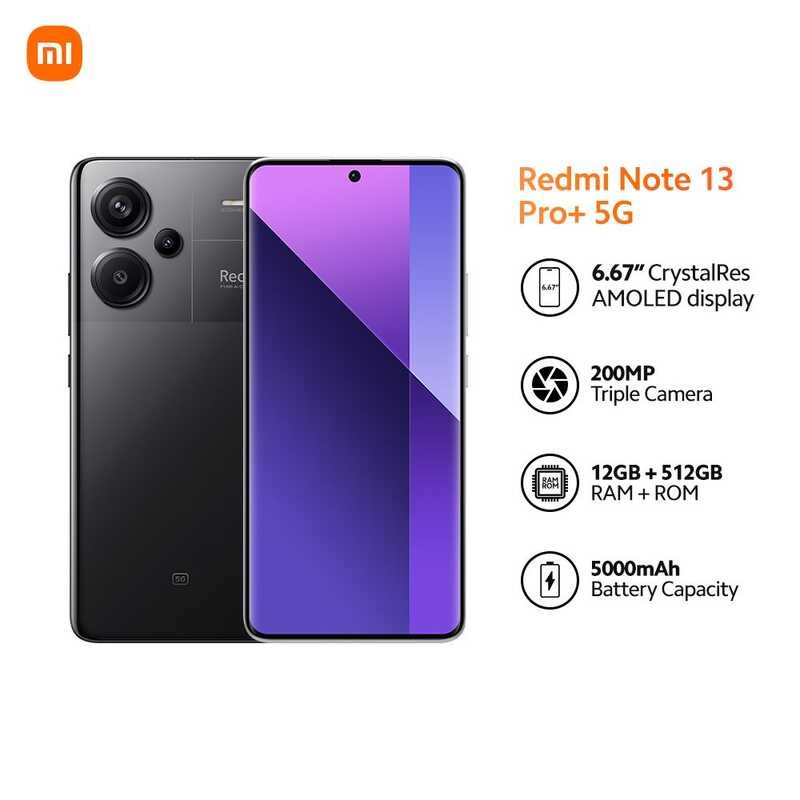Redmi Note 13 Pro Plus 5G Mediatek Dimensity 7200-Ultra Processor 12Gb ...