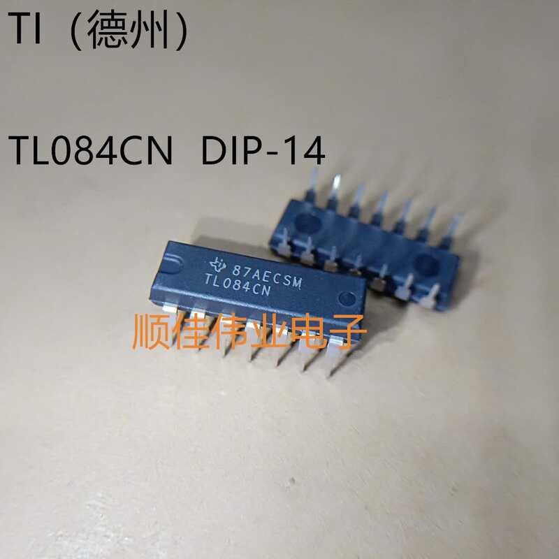 TL084CN Direct Plug DIP-14 Quad Operational Amplifier JFET Op Amp Chip ...