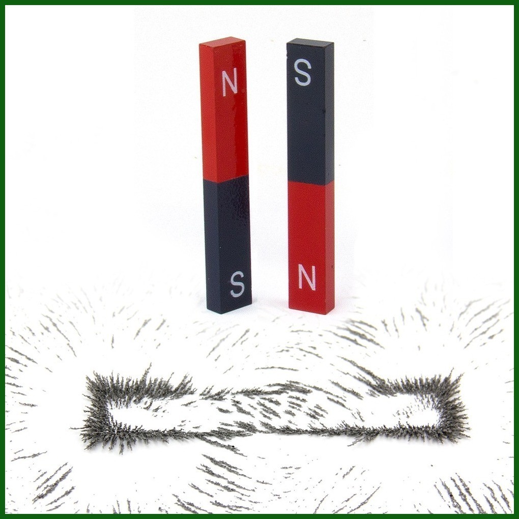 2 Pcs. "N/S" NorthSouth ALNICO BAR Variations for School