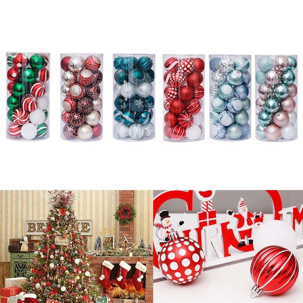 Good 30PCS Christmas Ball Ornament Red Green Ball Christmas Tree
