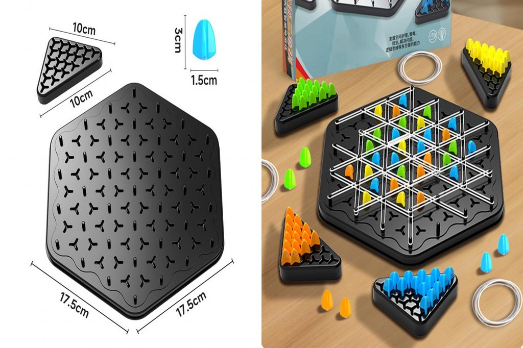 XPS Twoplayer Strategy Game Triangle Chess Game Triangle Chess Board