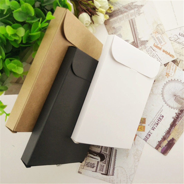 50Pcs Blank Kraft Paper Envelope Packaging For Postcard Photo Greeting ...