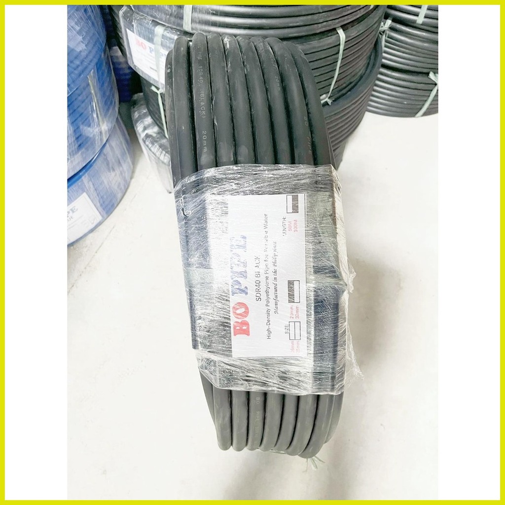 ∇ ∈ 1/2 (20mm) ，3/4，1 ，PVC HDPE HOSE PIPE SDR 11 （Blue/black）90 meters