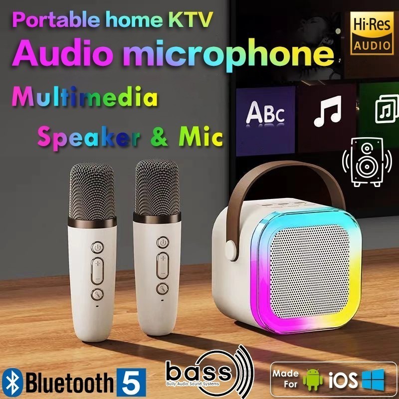 NEW Hot K12 Bluetooth Speaker Portable Home Cute Karaoke Mini Wireless