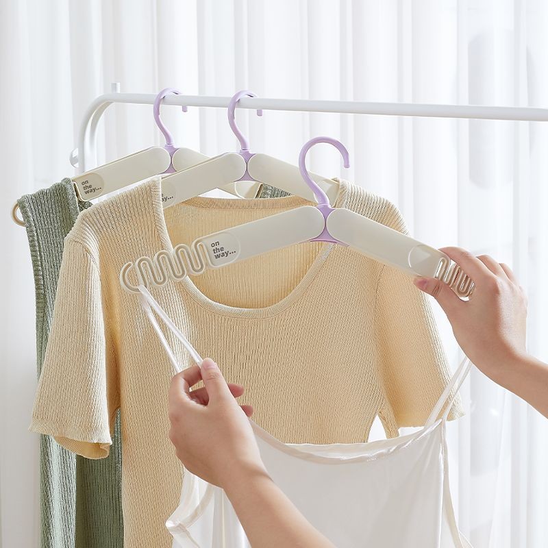 Folding Clothes Hanger Travel Outdoor Business Trip Portable Home