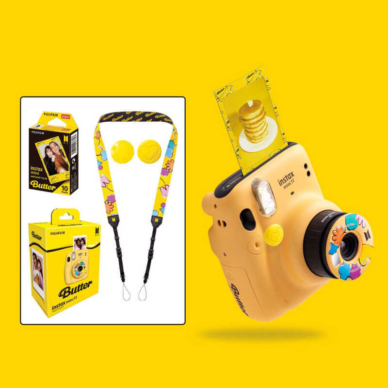 Instax Fujifilm Mini 11 BTS Butter Version Instant Camera Special