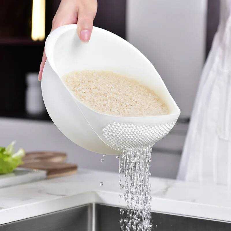 Washing Rice Filter Beans Strainer Basket Colander Plastic Sieve Fruit ...