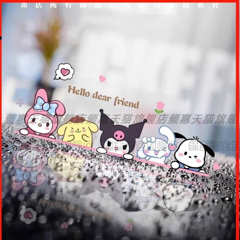 Sanrio Reflective Adorable Stickers Lage Car Window Waterproof Decals ...