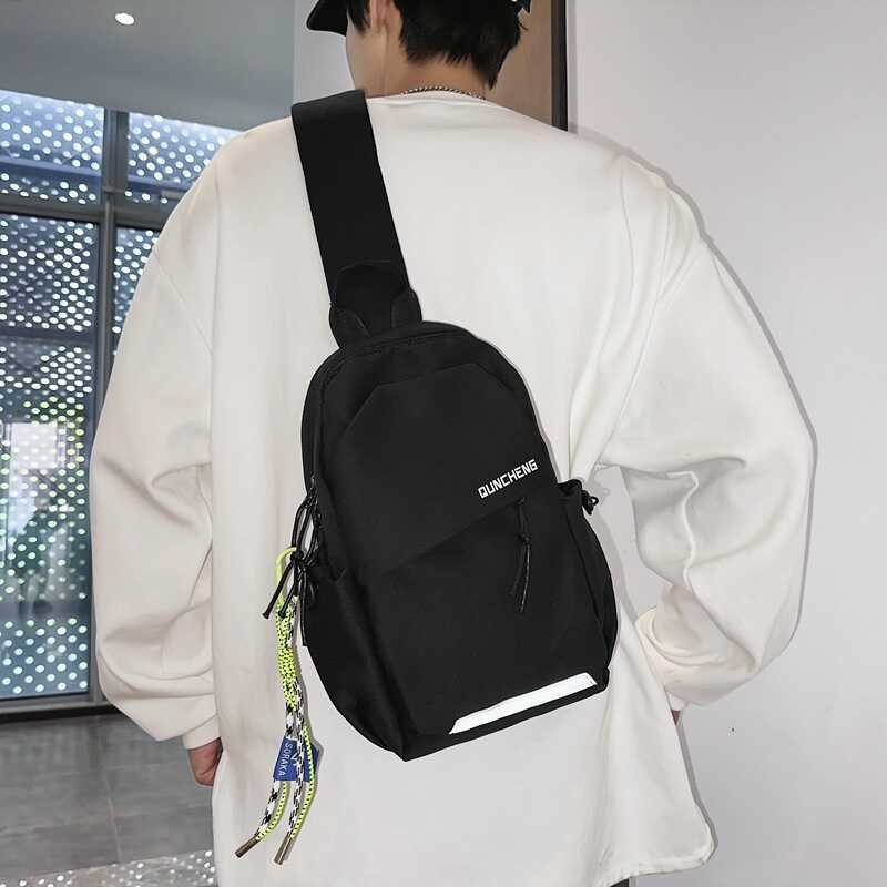 Crossbody Bag for Men, Single Shoulder Small Backpack, Men's Chest Bag ...
