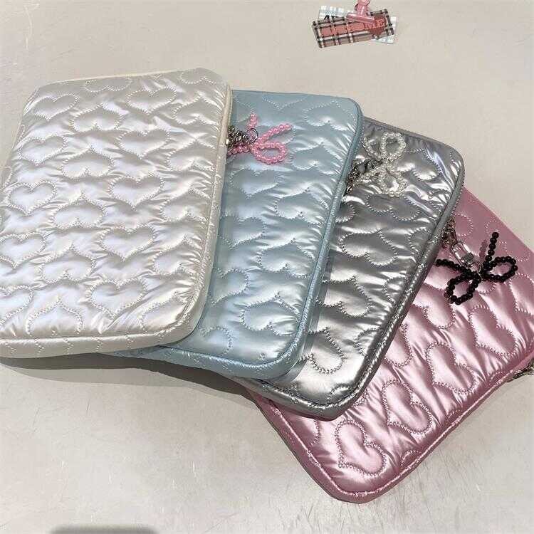 Instagram Cute Love Bow Pearl Computer Bag Crochet Laptop Fb6 7B0 453 ...
