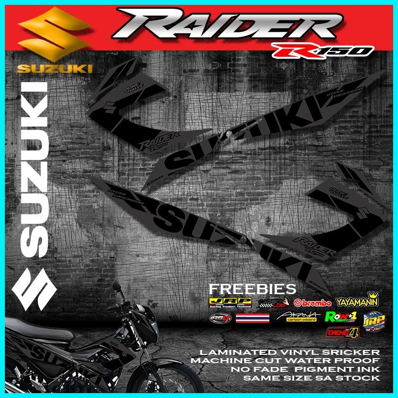 RAIDER 150 CARB REBORN DECALS STICKER NEW DESIGN WITH FREEBIES | Shopee ...