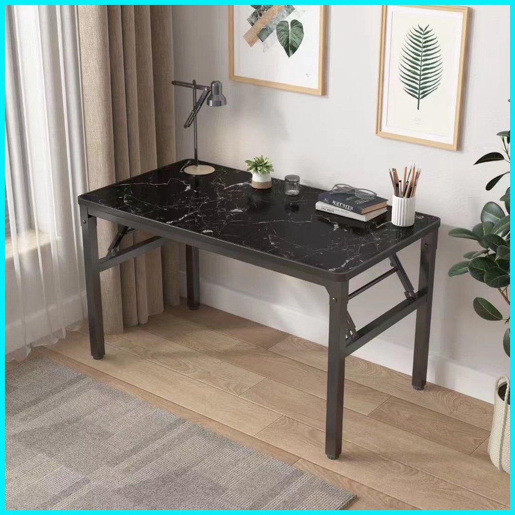60*120 Portable Folding Table Modern Simple Living Room Dining Table ...