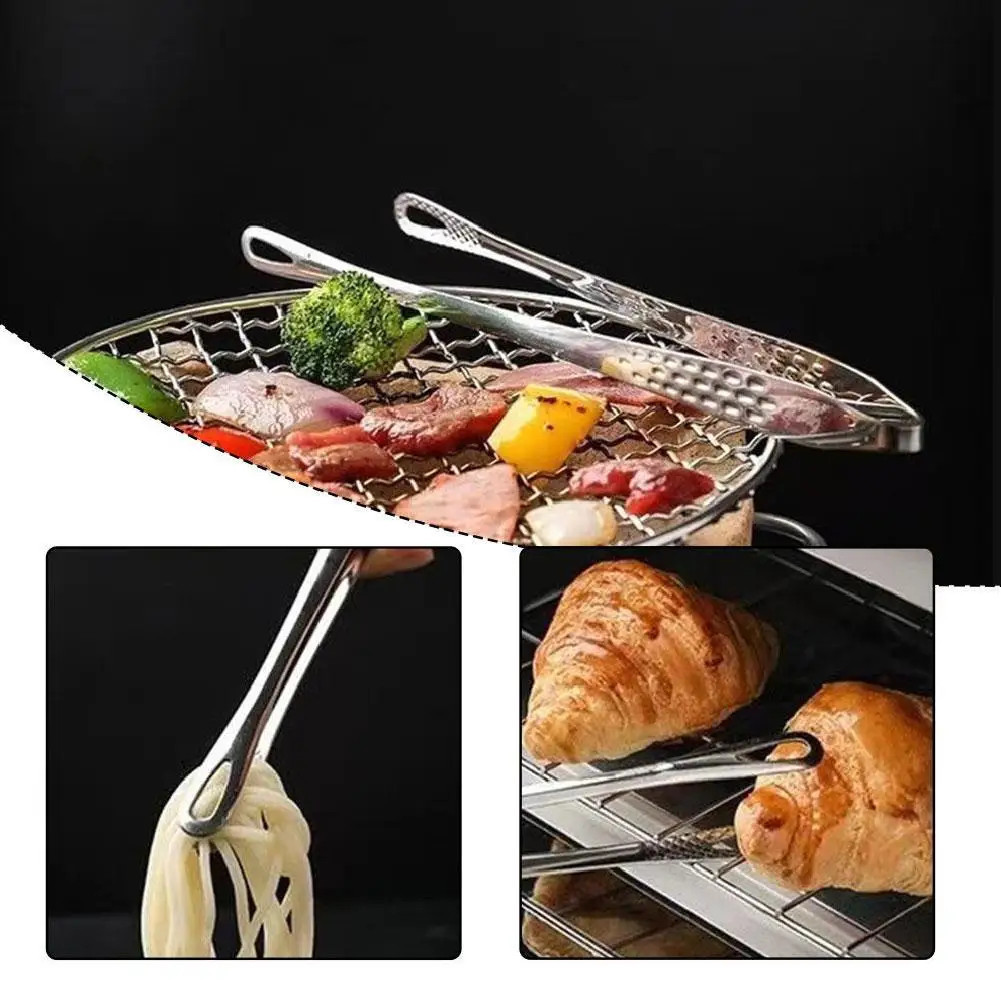 Non-Slip Cooking Clip Stainless Steel Barbecue Clip Kitchen Tweezer ...