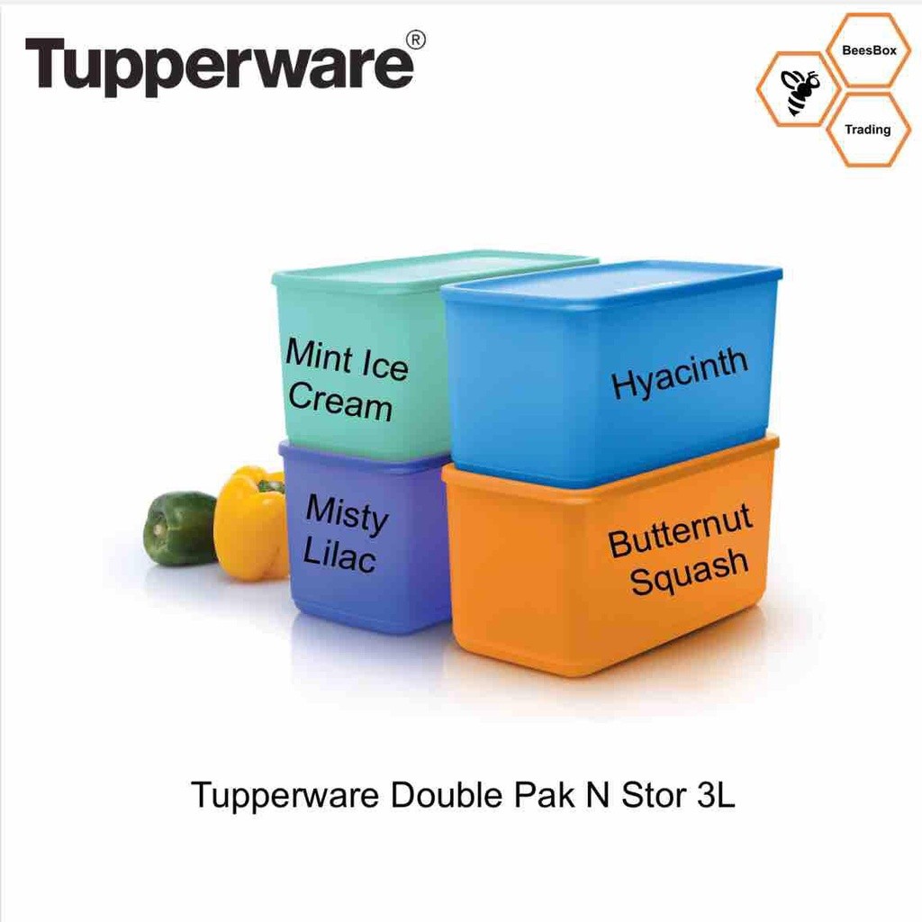 3L Double Pak n Stor Tupperware Food Storage Kitchenware Organizer food ...