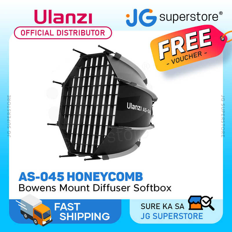 Ulanzi As-045 (17.7") Quick Release Octagonal Honeycomb Grid Bowens ...