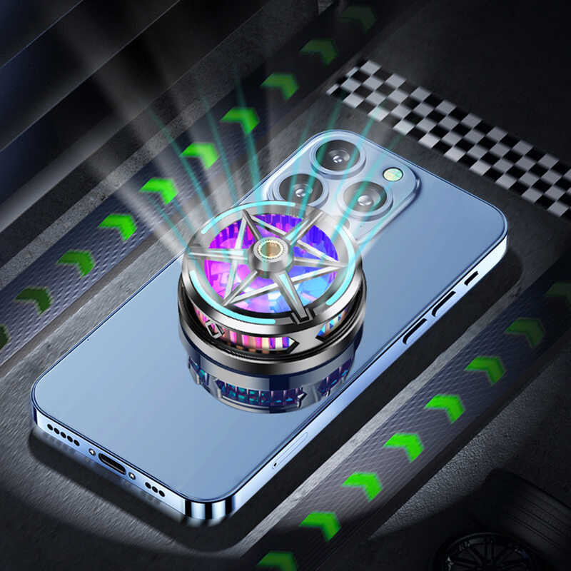 Magnetic Radiator RGB Mobile Tablet Computer Cooler Phone Cooling Fan ...