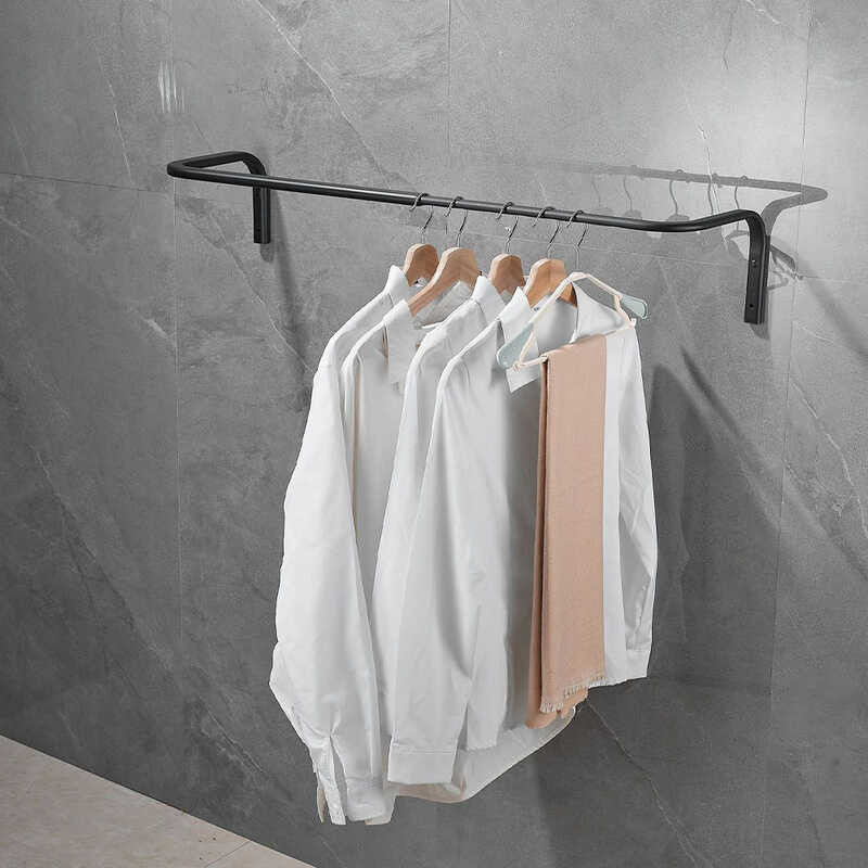 Retractable And Thick Clothes Drying Rod Wall-Mounted Clothes Drying ...