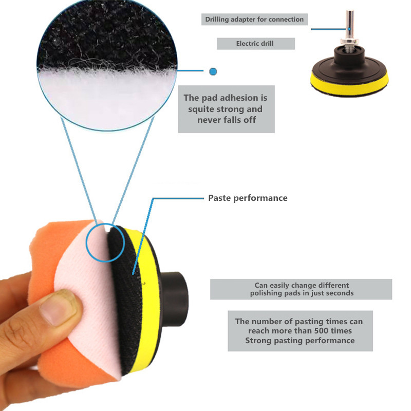 SEAMETAL 6Pcs Car Polishing Disc Kit Auto Detaig Wa Polish Hine ...