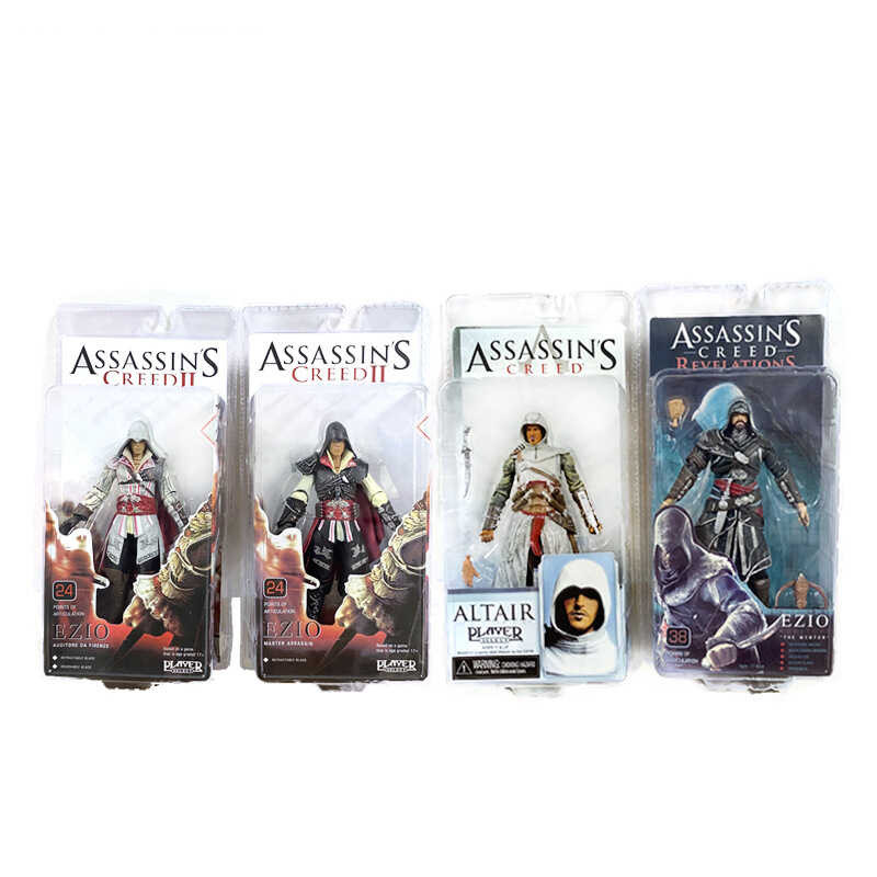 Assassins Anime Action Figure Toys NECA Connor EZIO Figurine Game ...