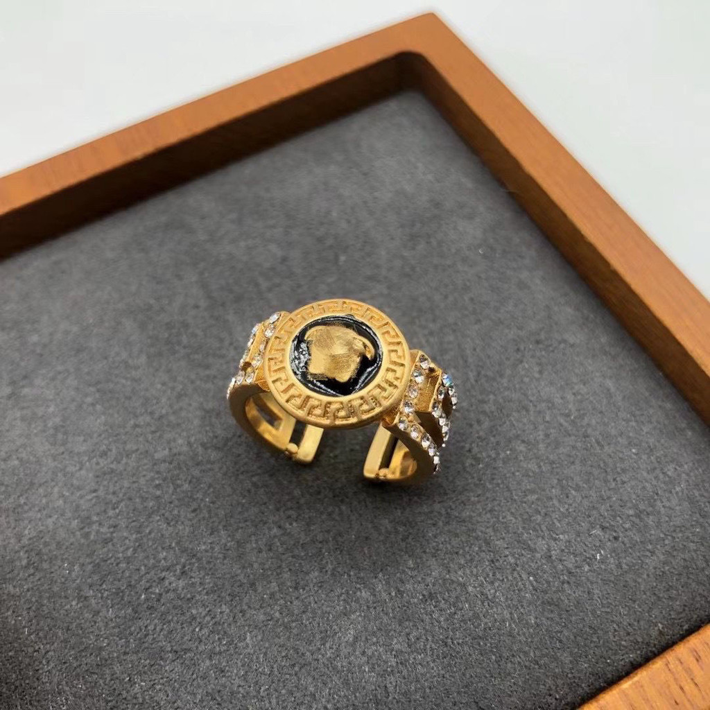 VERSACE Fanjia Classic Retro Simple Temperament Princess Ring Niche ...