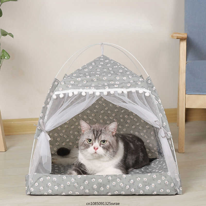 Bed Tent Closed Cozy Cage With Ors Dog House Calming Cat Beds Puppy