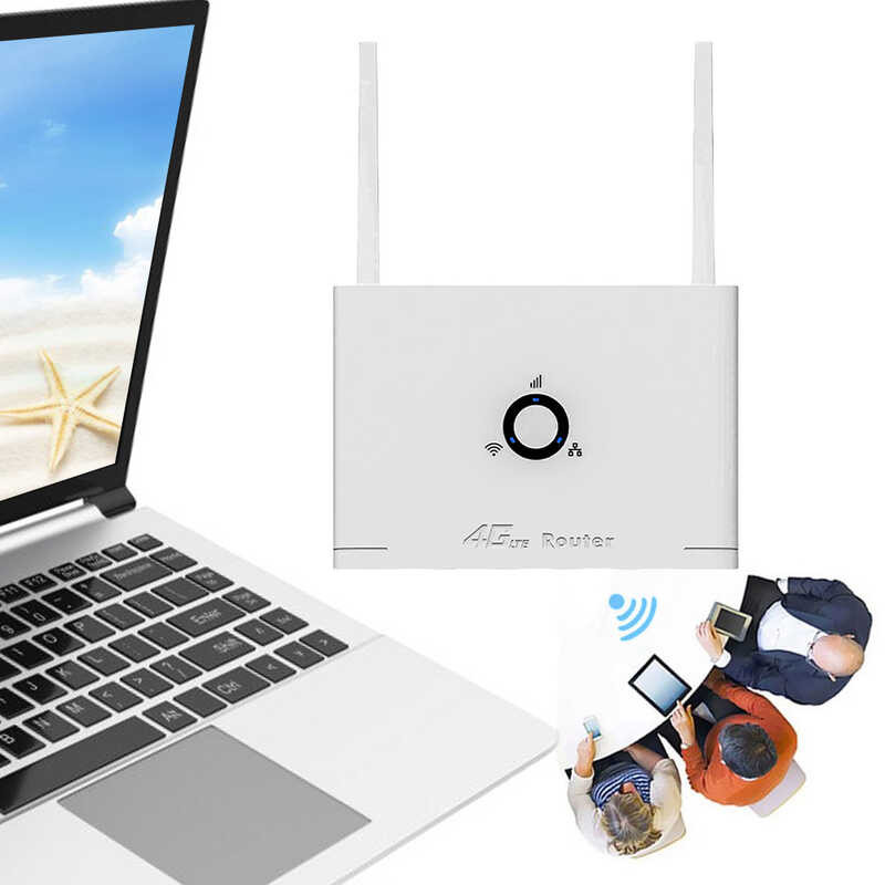 CPE LTE With Slot 300Mbps Wireless Wifi Hotspot 2 External Antenna 4G