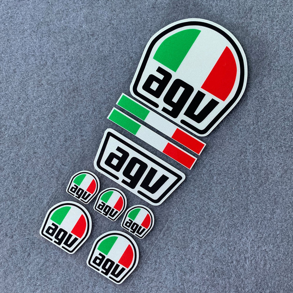 Reflective Motorcycle AGV Riding Helmet Sticker Motor Bike Body ...
