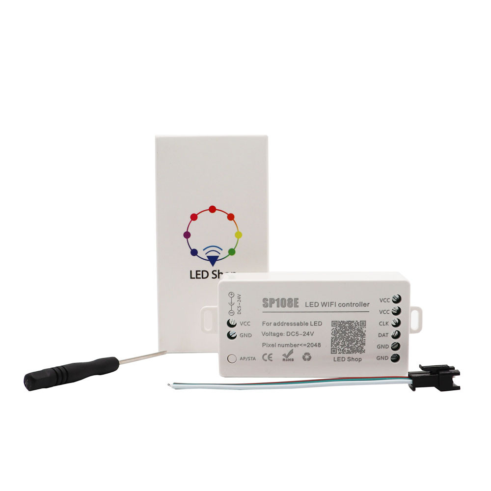 SP108E wifi WS2811 WS2812B Led Music Controller SP107E SK6812 SP105E ...