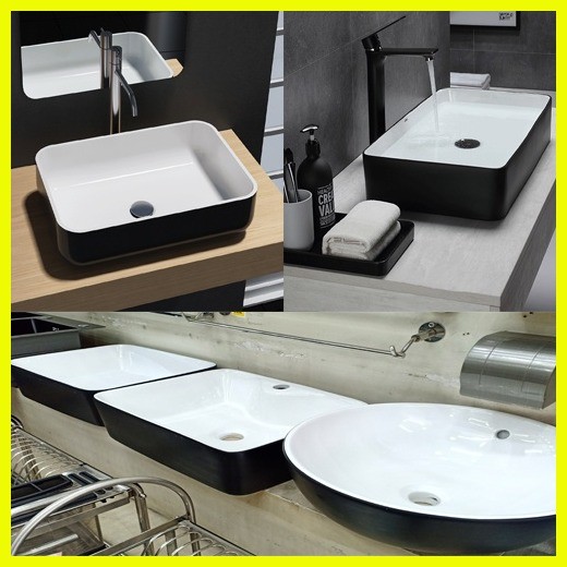 Countertop Wash Basin Matte black surface / Bathroom Labatory Sink