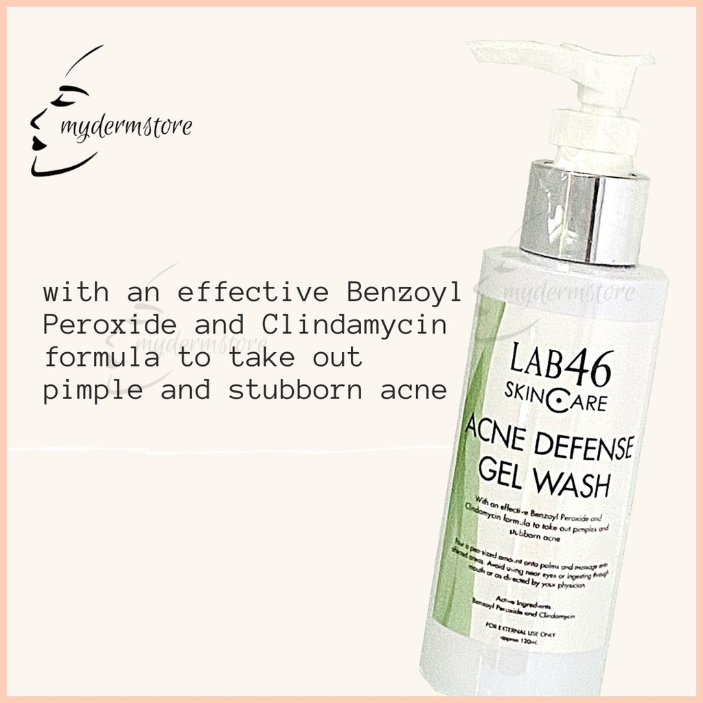 ๑ Lab46 Lab 46 Acne Defense Gel Wash 120ml Shopee Philippines