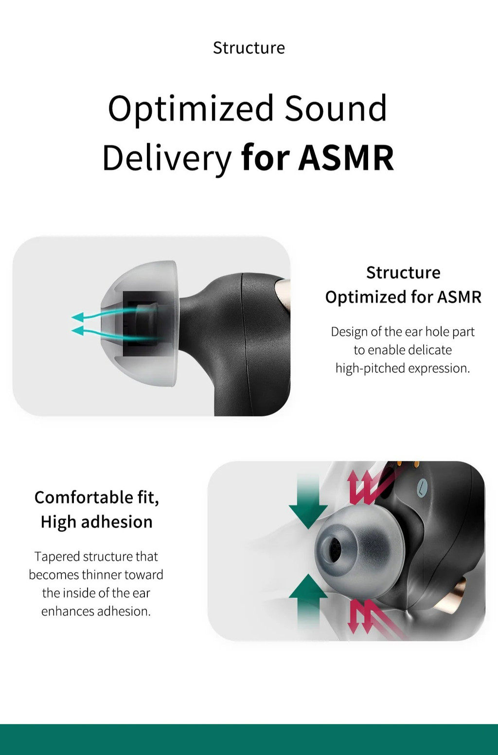 AZLA SednaEarfit MAX ASMR, Silicone Replacement Eartips: ASMR Optimized ...