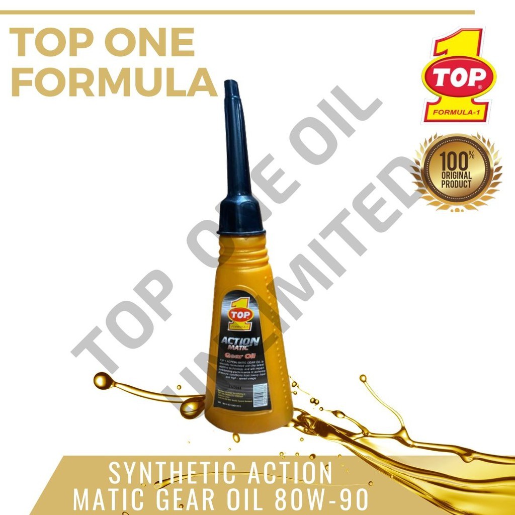 Top 1 Action Matic Bundle - SAE10W-40 JASO MB 1 Liter with Gear Oil and ...