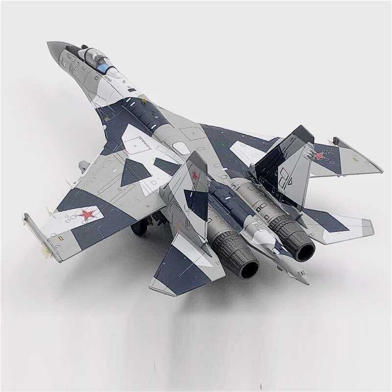 TUTU JASON 1/100 Scale Diecast Alloy Model Russian Air Force Fighter Su ...