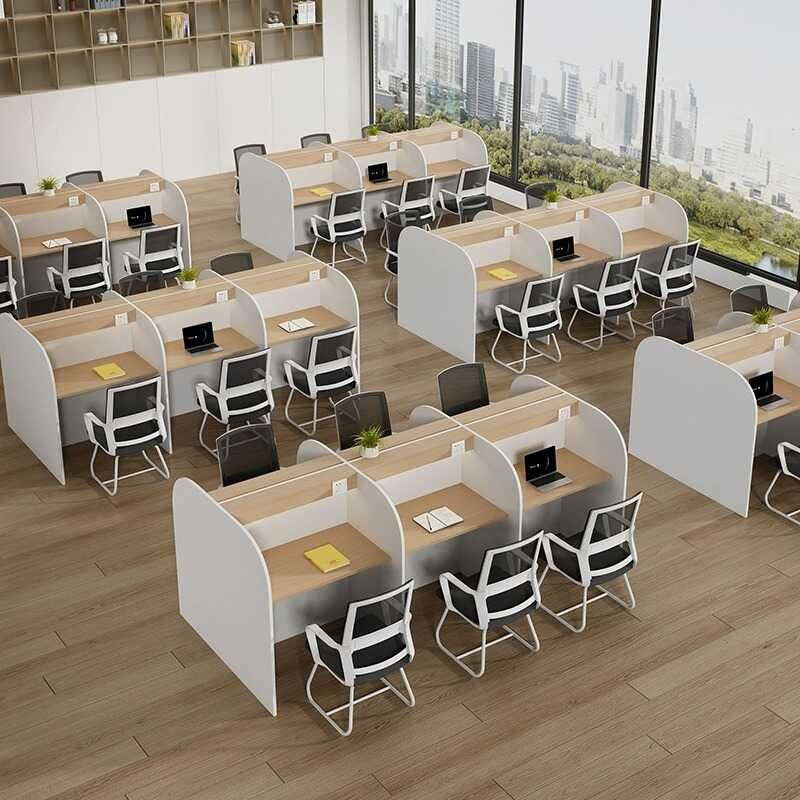 Room Immersive Partition Chair Study Exam Single Closed Shared Desk ...