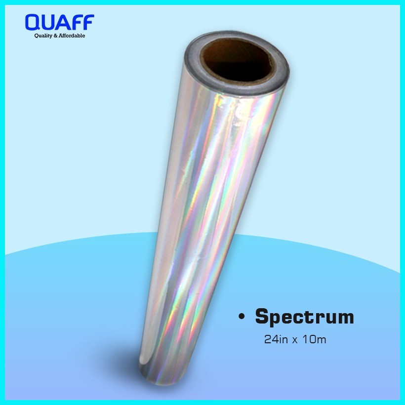 QUAFF Printable Car Sticker Holographic Spectrum (24 inches x 10 meters ...