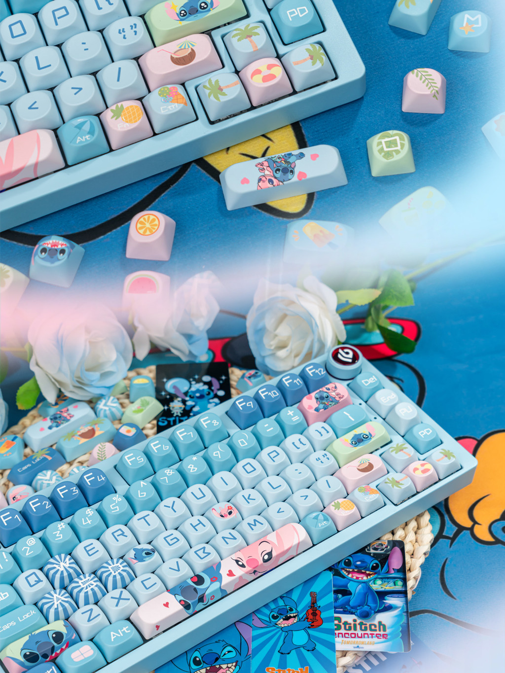 Lilo & Stitch Keycap MOA Profile PBT Five-sided Dye Sublimation ...