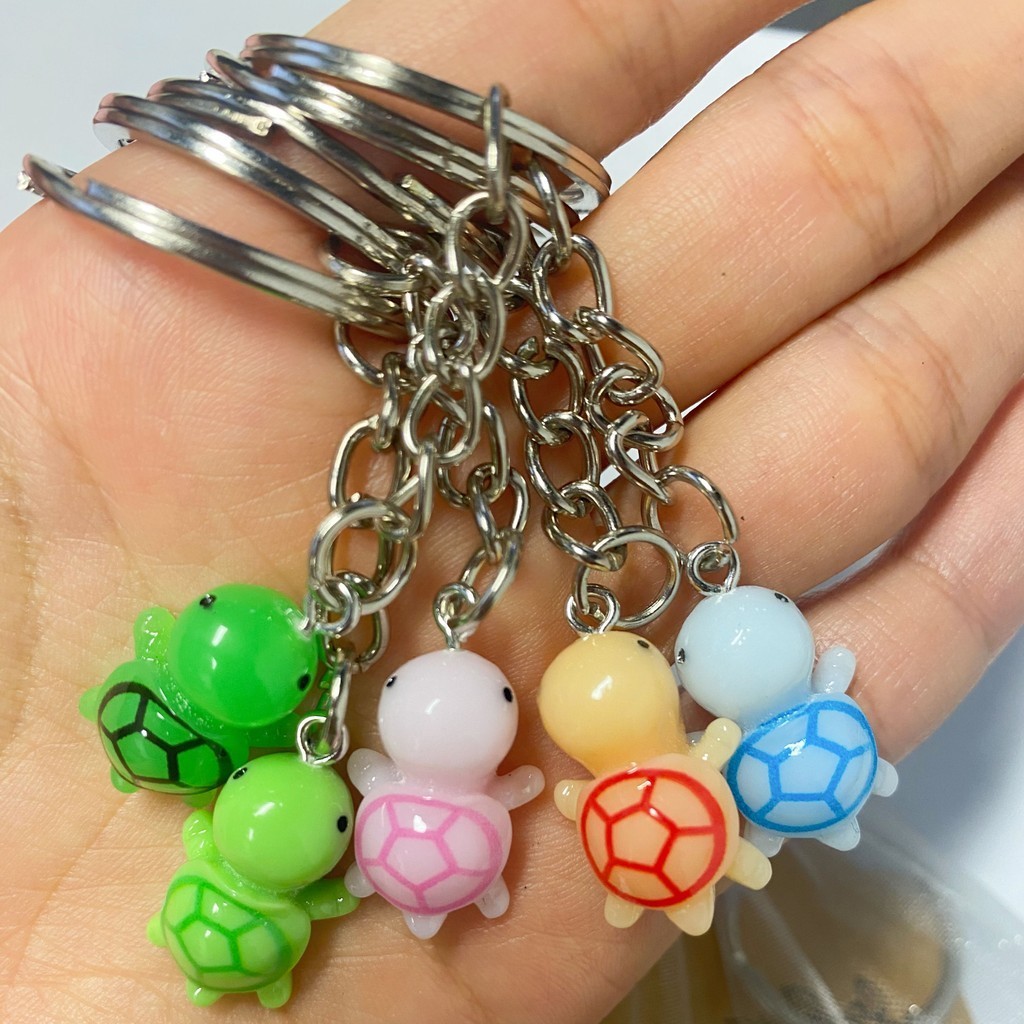 10Sets,Turtle Keychain Bulk Party Favors with Thank You Tag Gift ...