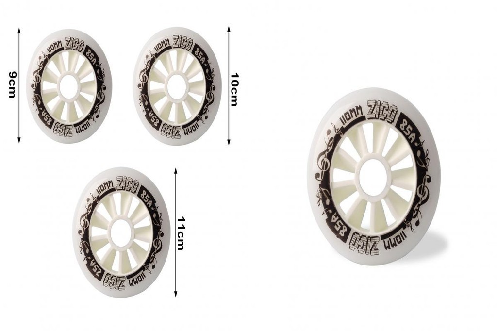 SPVPZ 90mm Roller Skating Wheels Outdoor Roller Skates 4 Pack Inline